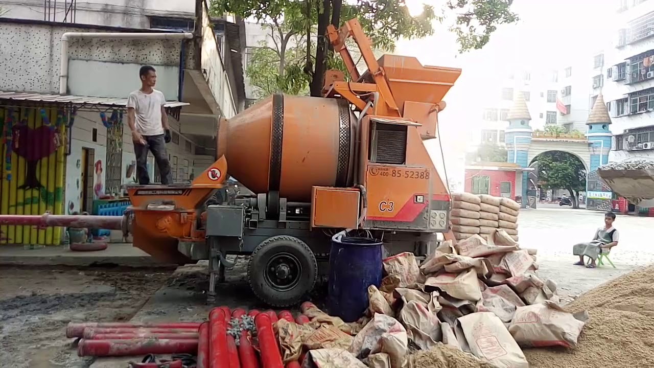 C3 Diesel concrete mixer pump