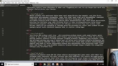 tutorial membuat web site menggunakan sublime text