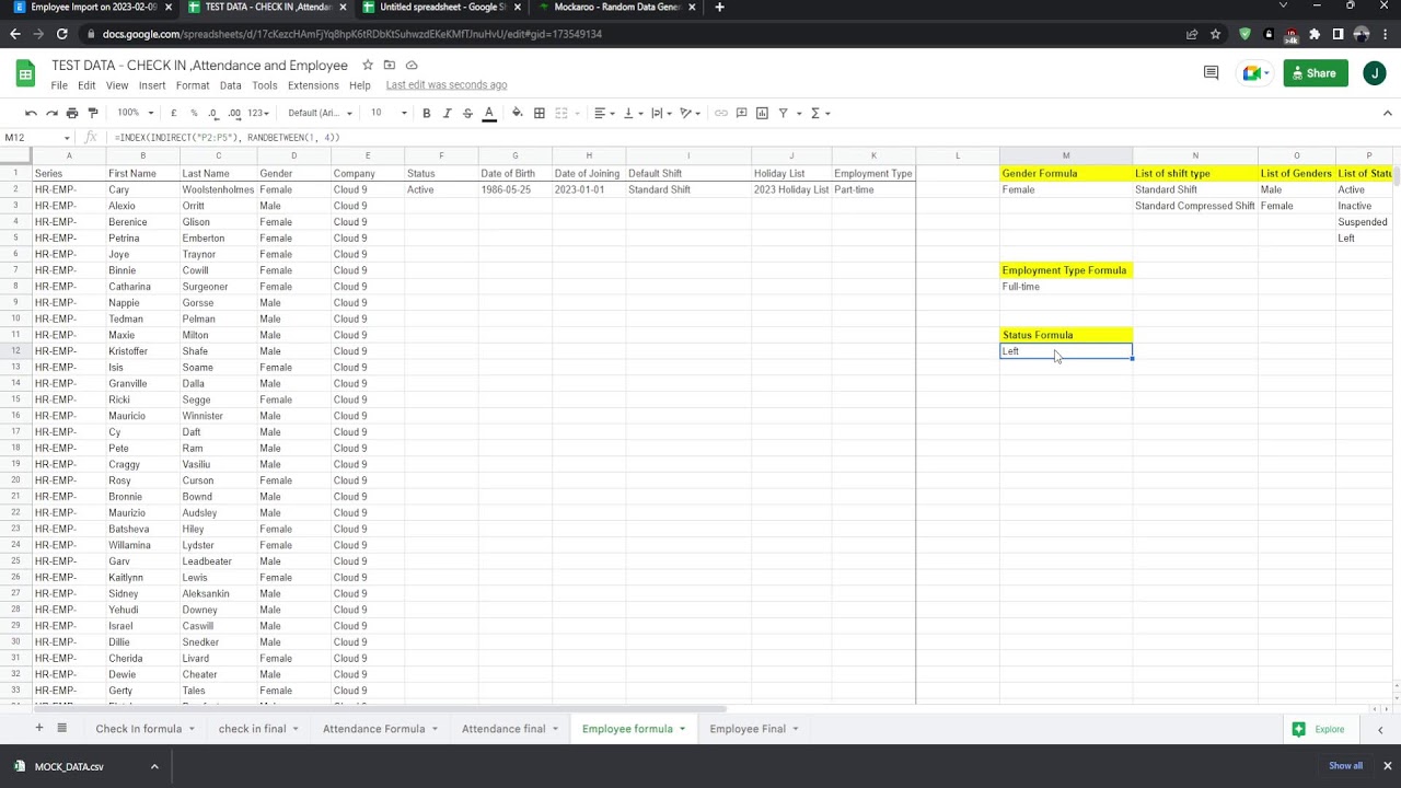 2023 - 02 - 09 Basics of the HR Module in ERPNext - Employee import and ERPNext in host browser