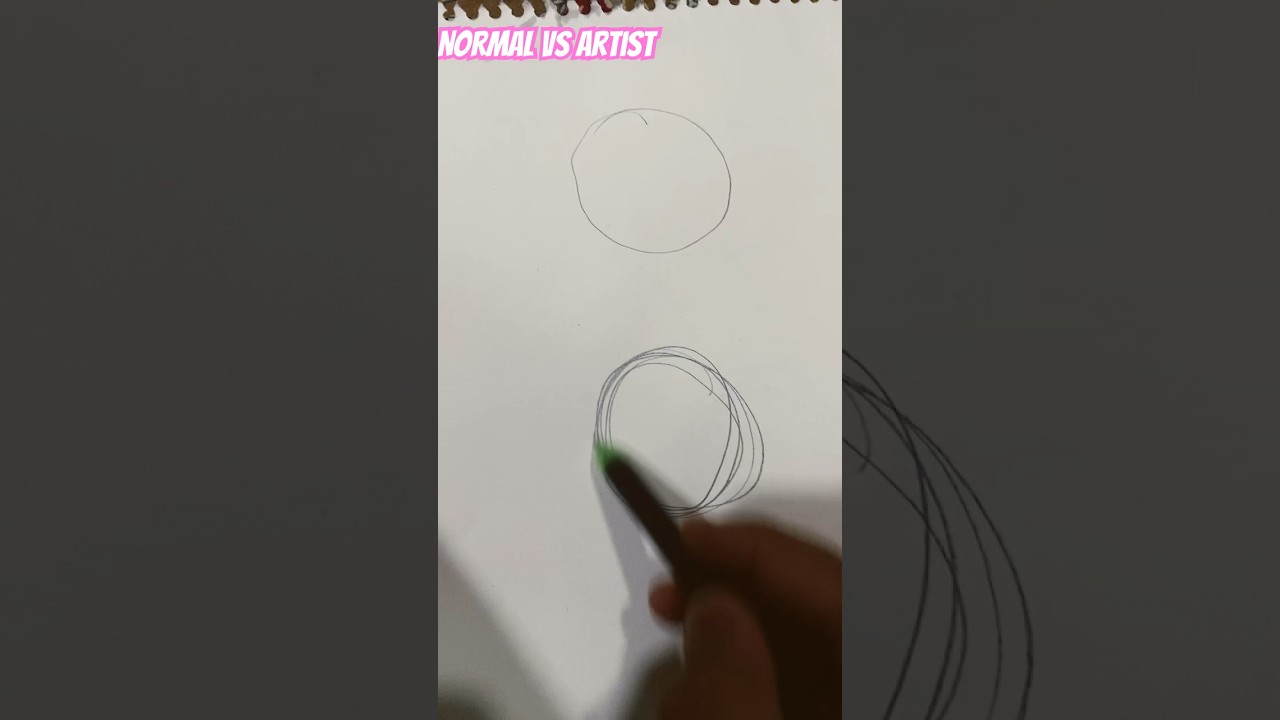 Normal circle ⭕️ vs Artist circle ⭕️ 