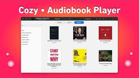 Cozy is the best audiobook player for Linux