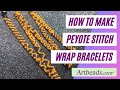 How to Make a Halloween Peyote Stitch Wrap Bracelet