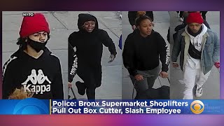 Police: Bronx Supermarket Shoplifters Pull Out Box Cutter, Slash Employee Trying To Stop Them