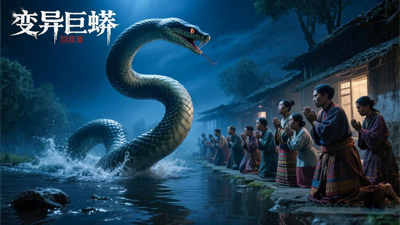 巨蟒来袭!变异巨蟒深夜突袭村庄,所有村民竟跪下祈祷!【变异巨蟒 Mutant Python】|驚悚 灾难 |【电影派对】 - YouTube