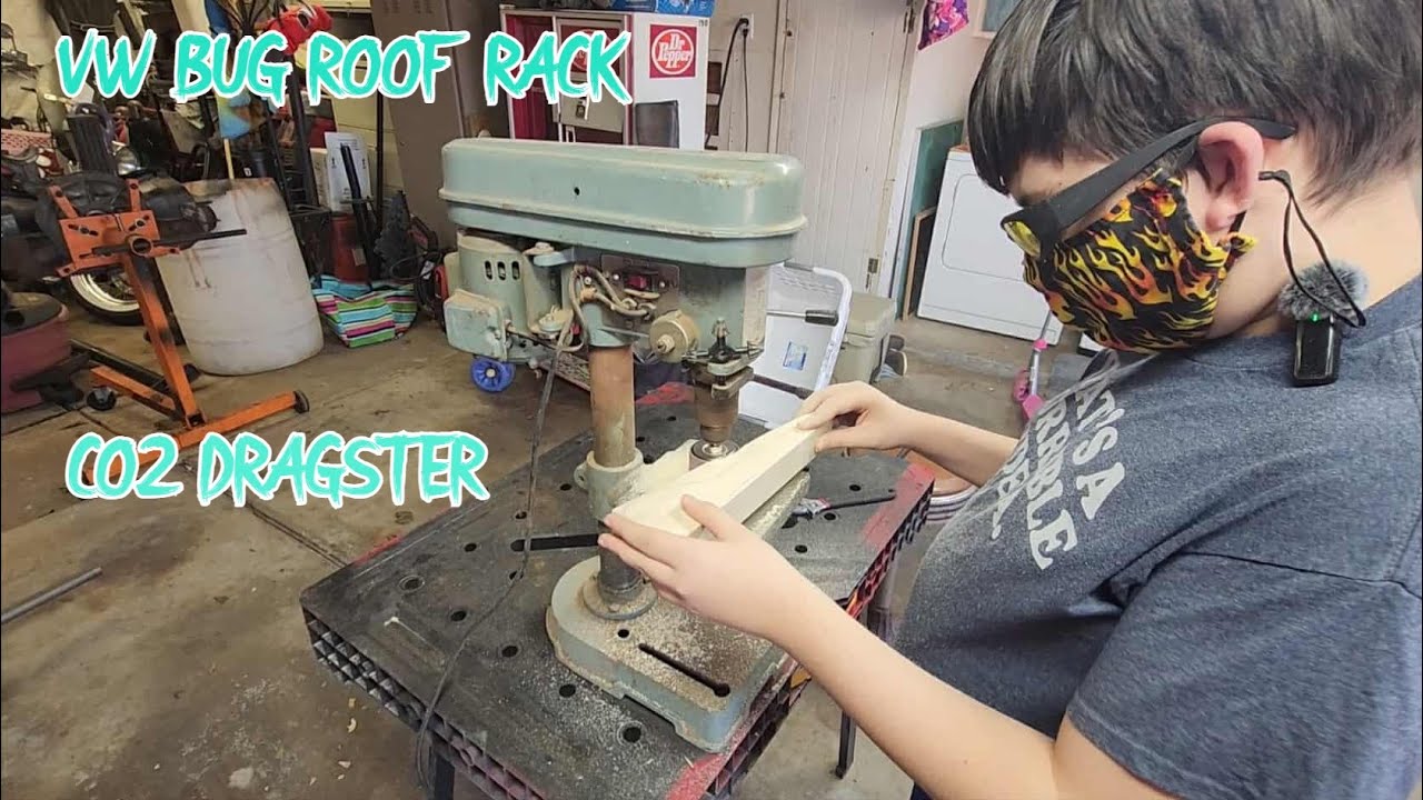 VW BUG ROOF RACK AND A CO2 DRAGSTER BUILD