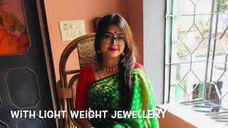 Share 134+ green jamdani saree latest