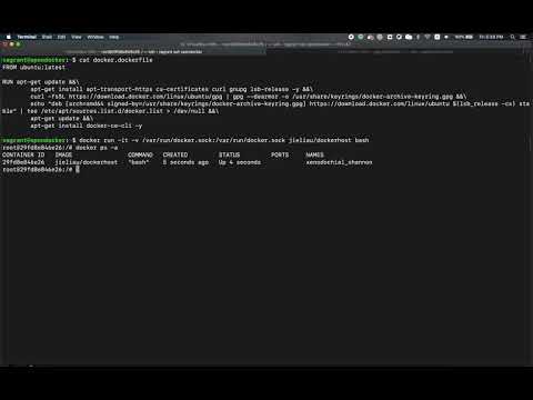 Don't expose docker.sock into container