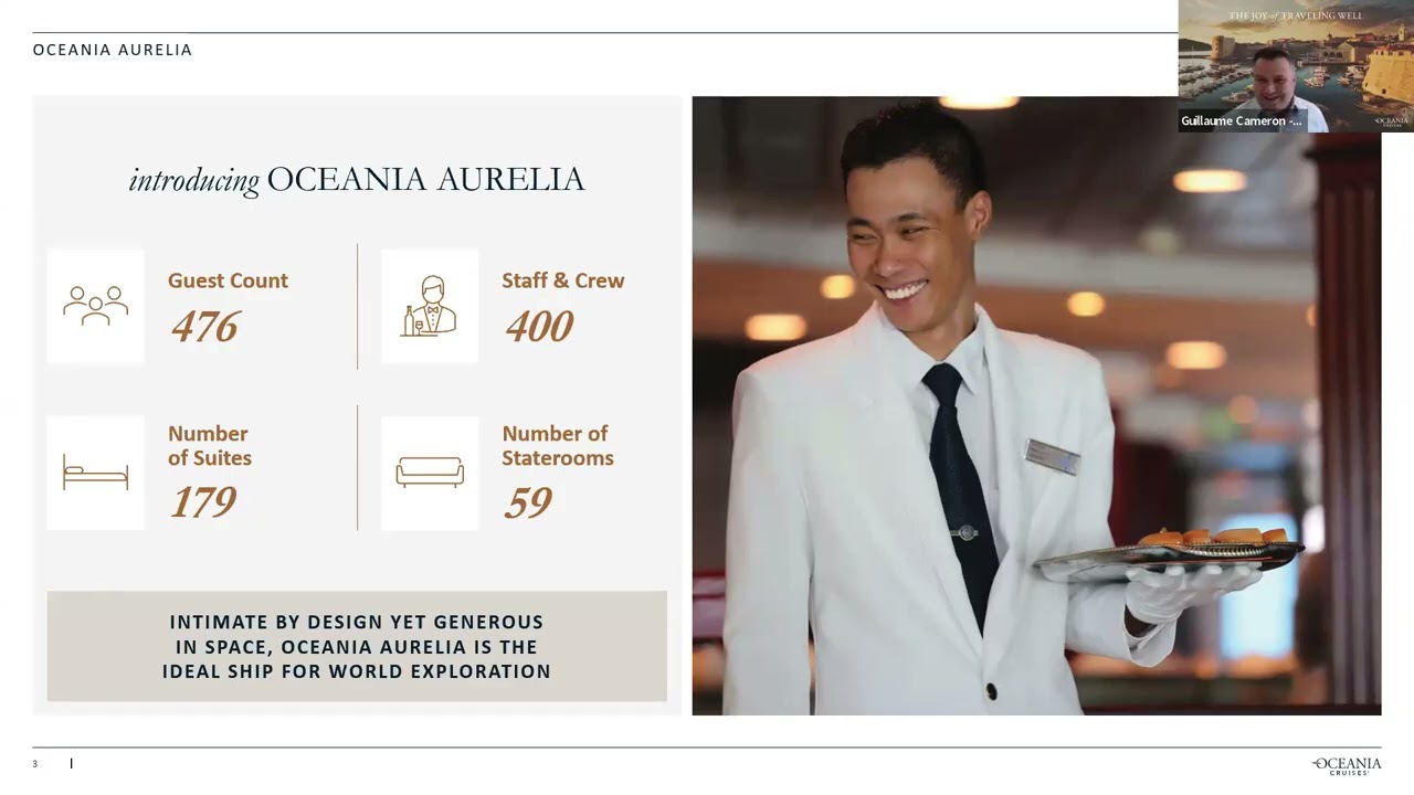 Oceania Aurelia Exclusive Cruise Insider Webinar