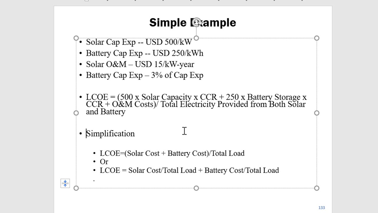 Storage Analysis in the Case of Load Shifting
