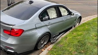 RIP F80 - This is why you don’t “send it” leaving a car show. #short
