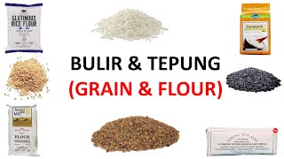 [VOCABULARY] Learn Various Grains and Flours in Indonesian Language