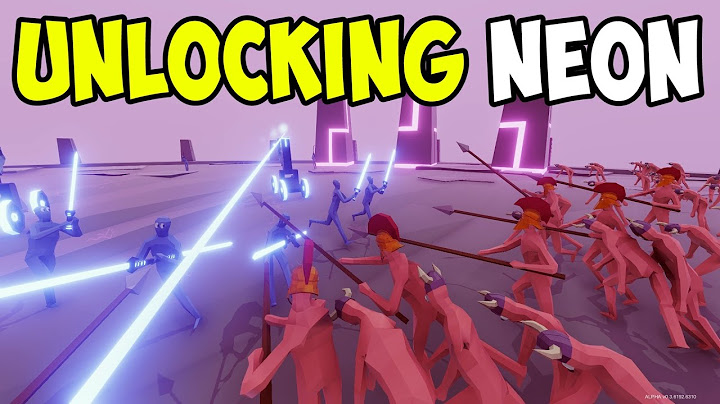TABS - Unlocking the NEON Faction! - Totally Accurate Battle Simulator