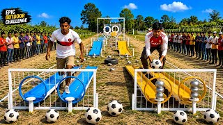 Fastest Football Run Ever 💥⚽ | Impossible Obstacle Course 🔥
