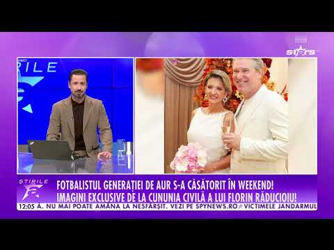 Detalii de la cununia civilă a lui Florin Răducioiu | Știrile Antena Stars