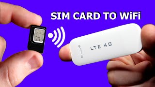 كيف تشارك الانترنت من بطاقة SIM الى WiFi مع هذا المودم روتر