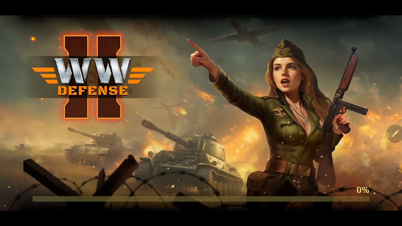 WWII Defense: RTS Army TD Game (mobile) Level 3-4 Walkthrough (Normal)