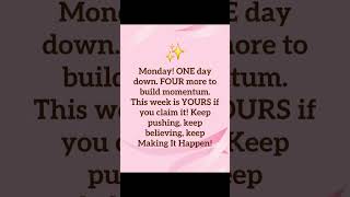 One day down — FOUR more to go! #KeepGoing #MakeItHappen #BecomingWithShellie