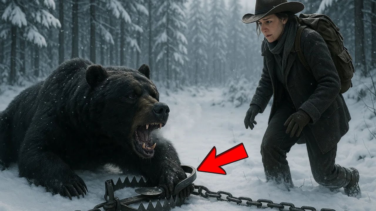 Žena sa planine videla je džinovskog medveda u zamci — ono što je uradio rastopiće vam srce