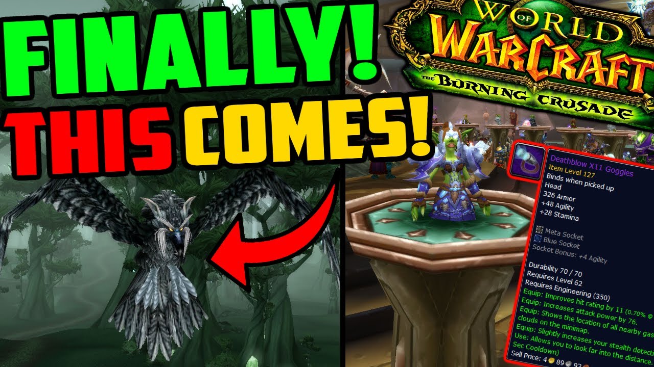 FINALLY! THIS is Coming in Phase 2 of TBC Classic!