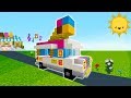 Minecraft Tutorial: How To Make A Ice Cream Truck "2019 City Build Tutorial"