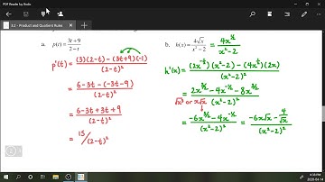 3.2 - Product and Quotient Rules (Part 2)