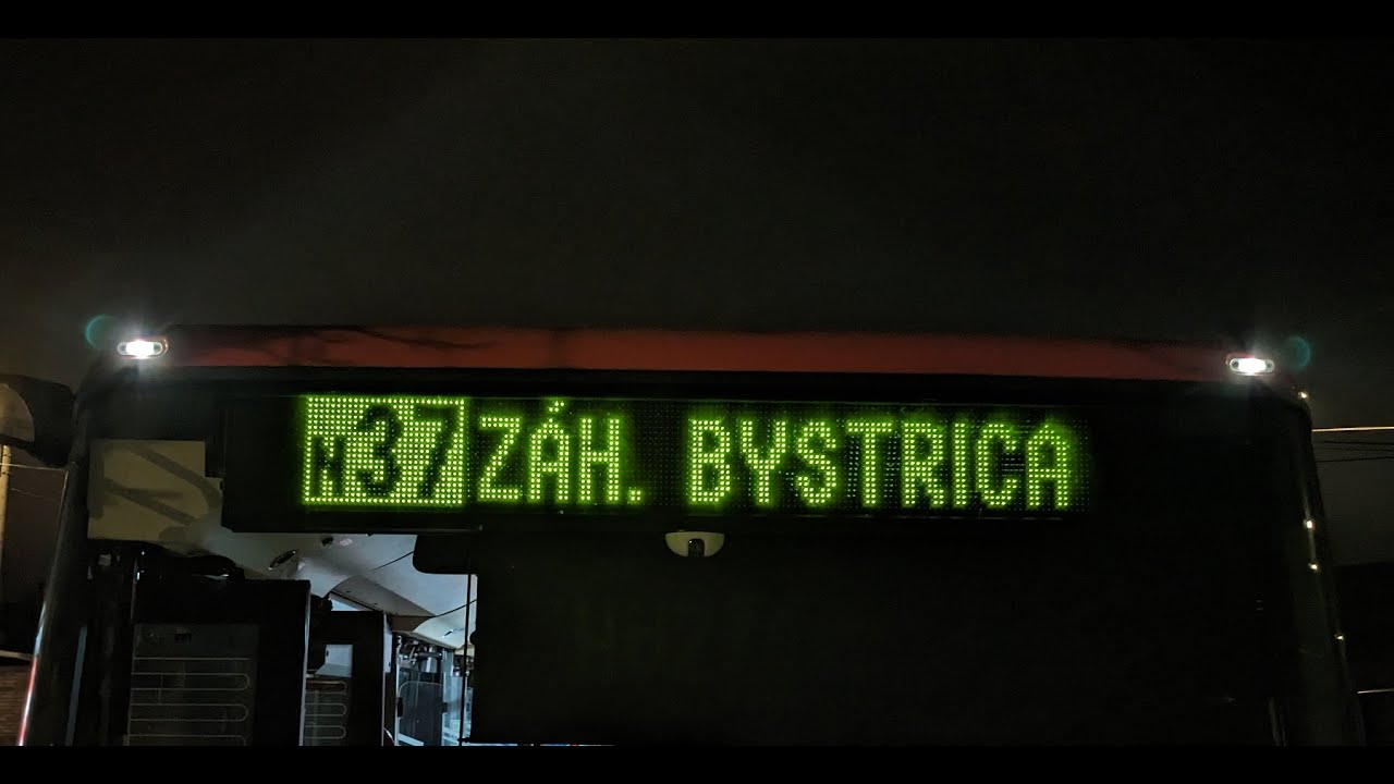 N37 | Hlavná stanica → Záhorská Bystrica a ⮌ 03/25 (dážď)