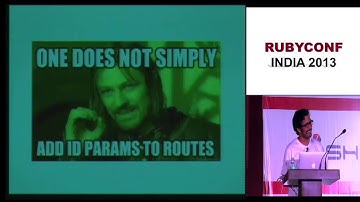 RubyConf India 2013 Exploring choices for building an API by Deepak Kannan