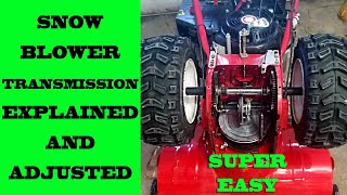 How To Adjust MTD TroyBilt Snow Blower Transmission