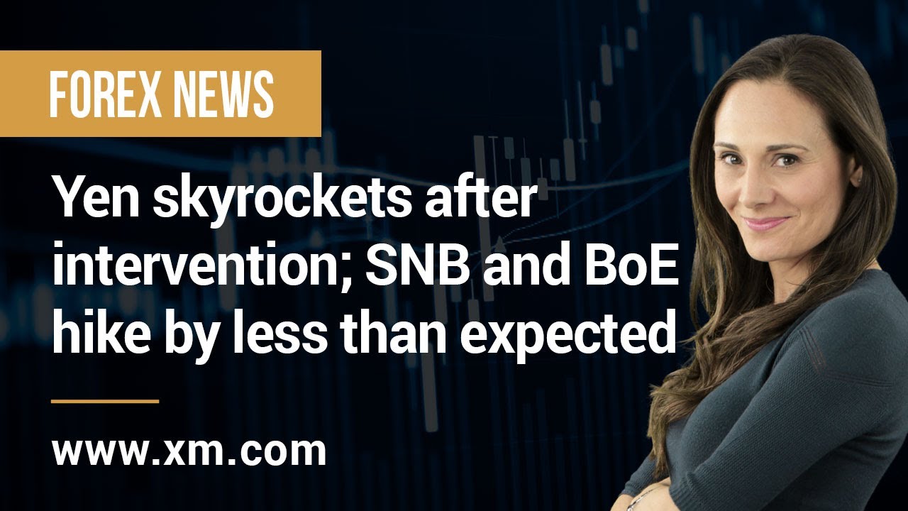 Forex News: 23/09/2022 - Yen skyrockets after intervention; SNB and BoE hike by less than expected