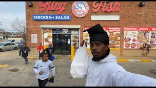 Eating In The Most Dangerous Hood...YNs Press Me (bad idea)
