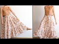 DIY tiered skirt | linen skirt