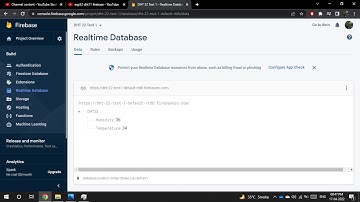 Getting started with Google firebase and esp32 to upload real time data from sensor #firebase #esp32