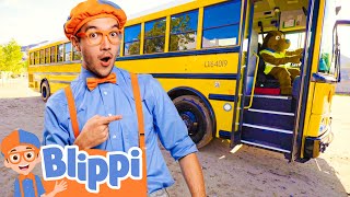 Blippi's Wheels On The Bus Adventure! | Songs For Children | Educational Videos For Kids