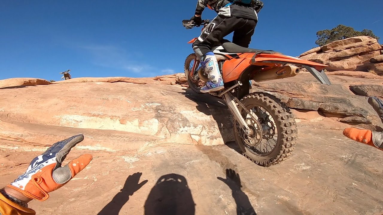Dirt Biking Rusty Nail Trail  Moab, UT 2019