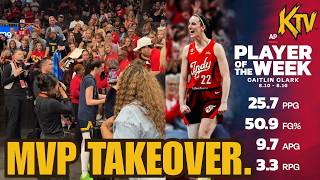 MVP Caitlin Clark WINS PLAYER OF THE WEEK AGAIN while TAKING OVER ATLANTA SORRY Angel Reese