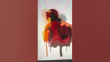 Daredevil the devil of hells kitchen. Watercolor abstract art on ipad. #shorts #marvel #daredevil