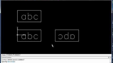 Using the MIRRTEXT command in Draftsight
