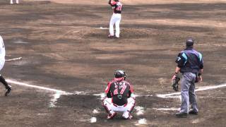 20110423　山中智貴（FD)　ホークス３軍との定期交流戦（正面から）