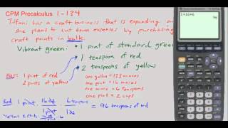 CPM Precalculus 1 134 Converting between ounces pints teaspoons and gallons