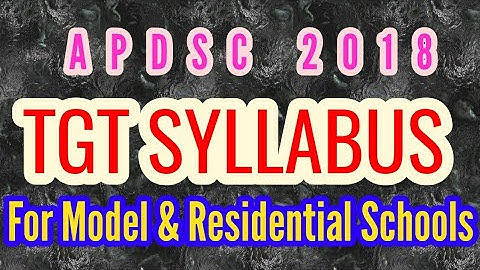 AP DSC TGT ENGLISH SYLLABUS