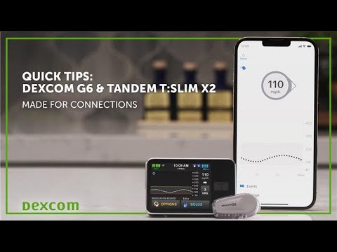 Quick Tips for Using Dexcom G6 with the Tandem t:slim X2 Insulin Pump with Control-IQ Technology