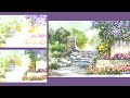 Without Sketch Landscape Watercolor - a picnic day (color mixing process) NAMIL ART