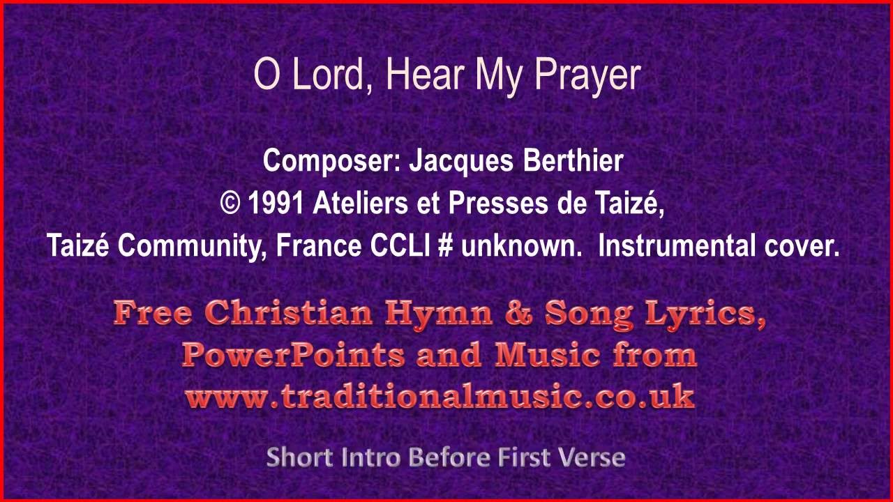 O Lord, Hear My Prayer(Tuba Violas) Hymn Lyrics & Music YouTube