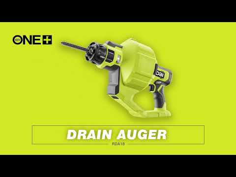 RYOBI® ONE+™ Drain Auger [RDA18] | Clear Tough Pipe Blockages Fast