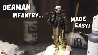 How to Paint WWII German Infantry Figures | 1/35 Scale Model Tutorial
