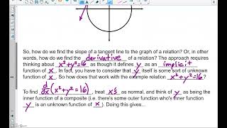 Introduction to Implicit Differentiation