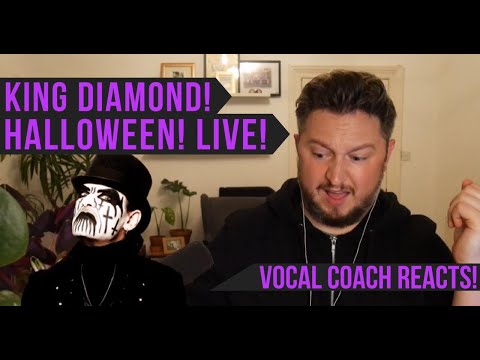 Vocal Coach Reacts! King Diamond! Halloween! Live!