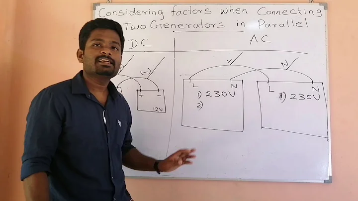 Considering Factors when connecting two Generators in Parallel