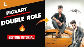 PicsArt DOUBLE ROLL model photo editing 🔥 | Double role concept | Double role editing-Amit chanchal