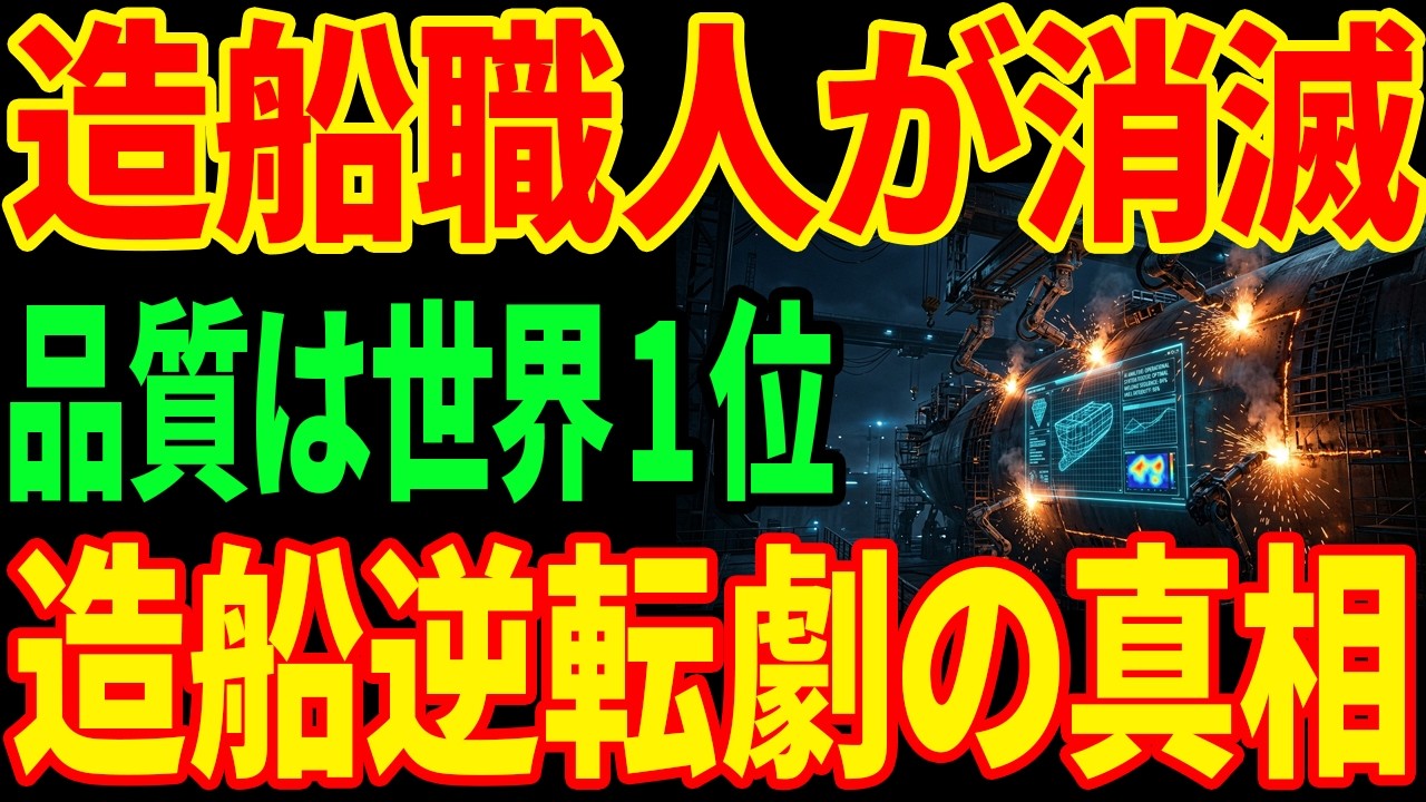 【世界唯一】職人が消えた造船所で